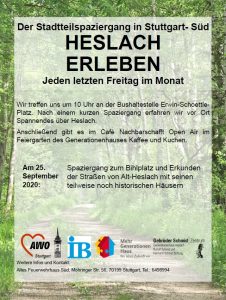 Plakat "Heslach Erleben"